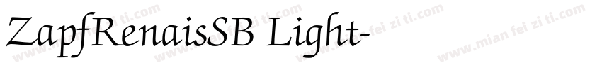 ZapfRenaisSB Light字体转换